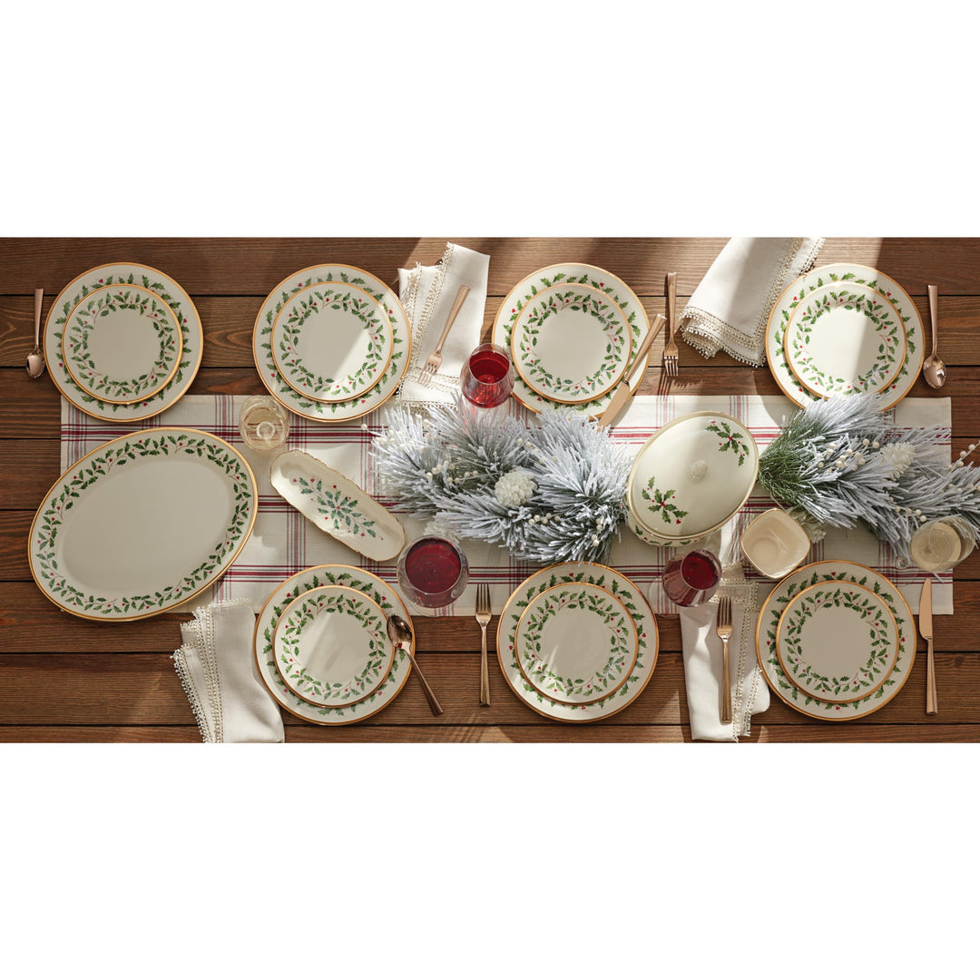 Lenox 146504000 Holiday 10.5 Dinner Plate, 1.65 LB, Red