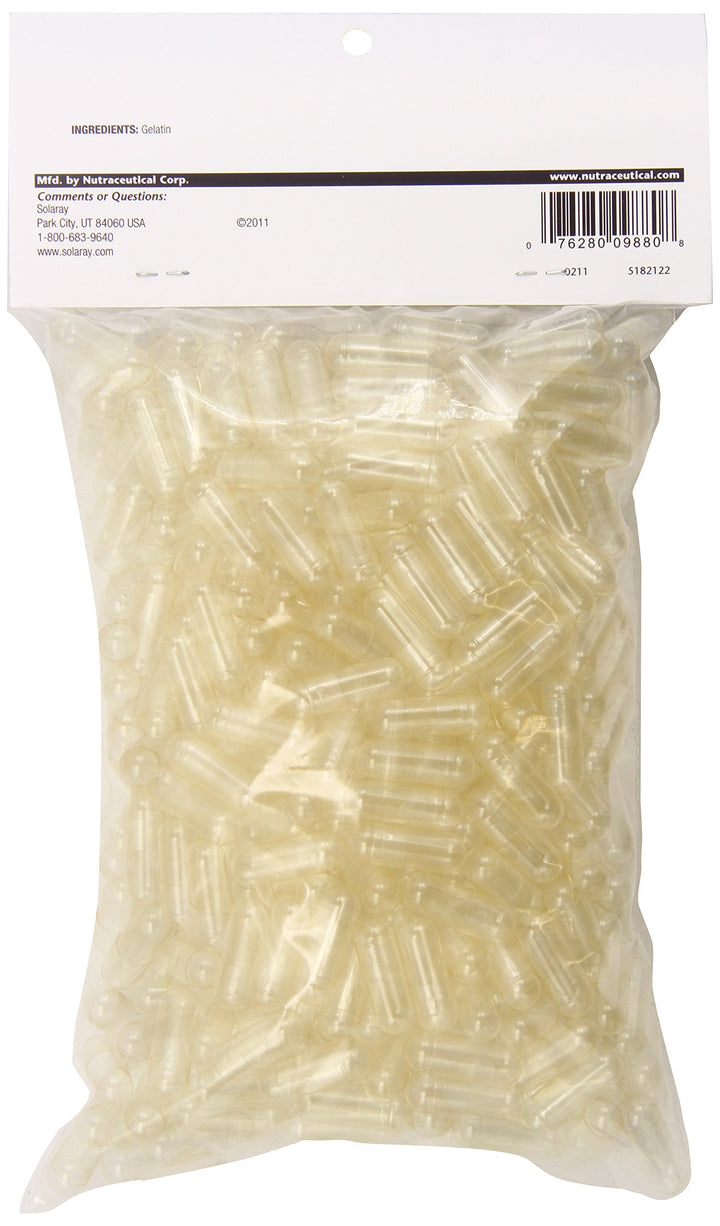 Solaray Empty Gelatin Capsules, 500 Count