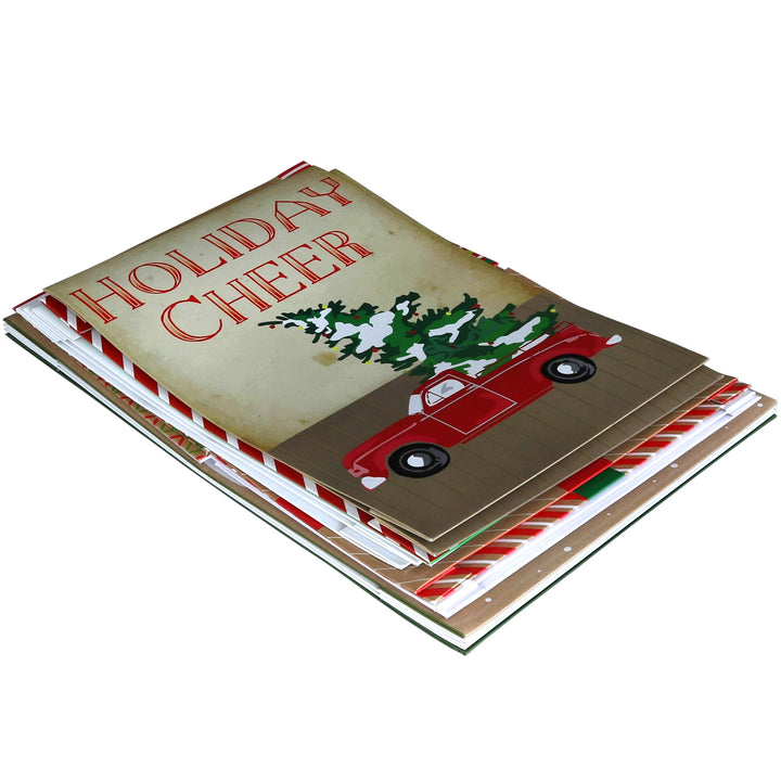 Iconikal Christmas Holiday Kraft Gift Boxes - 3 Sizes, 