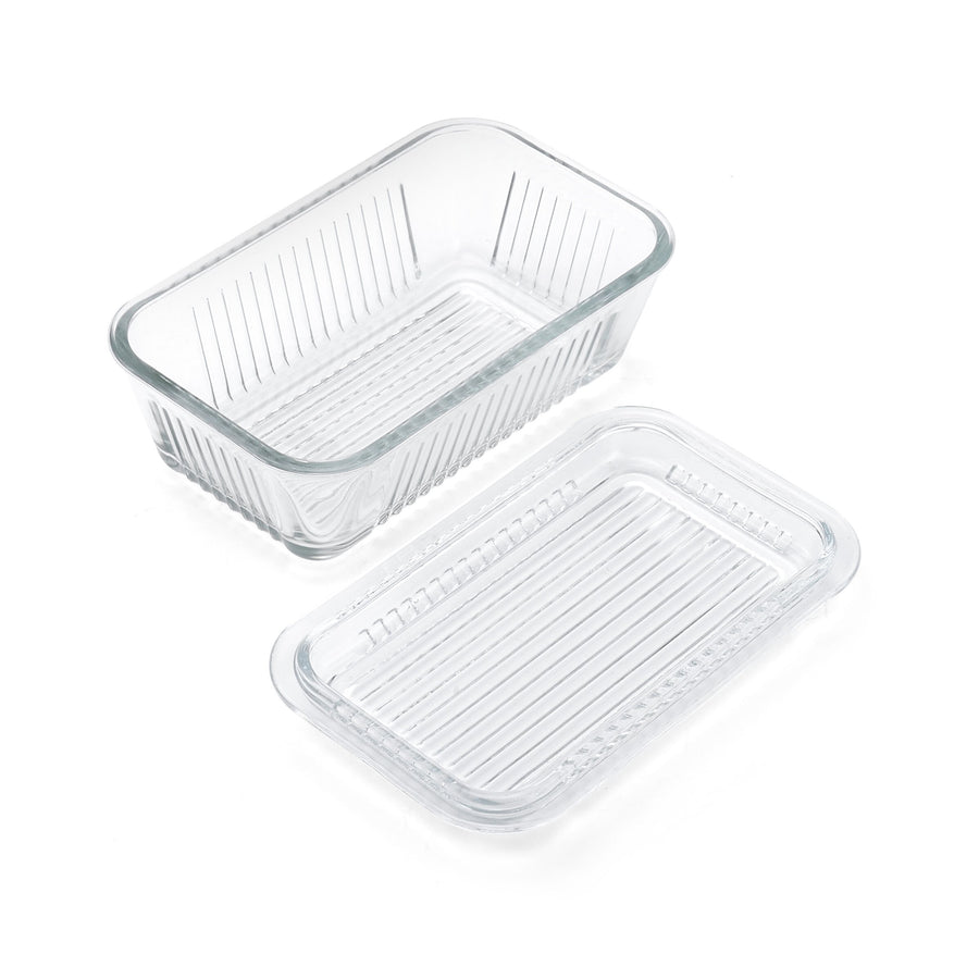 Multi Function Butter Dish, One Size, Clear