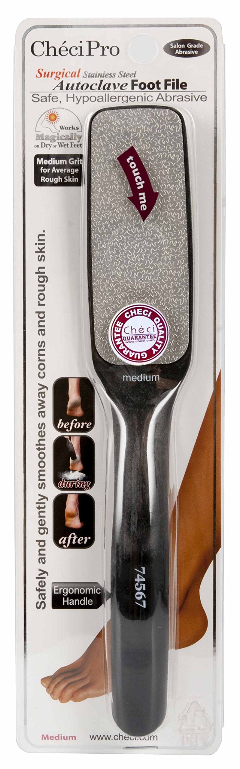 Checi Foot File Carded Nail Files, Medium