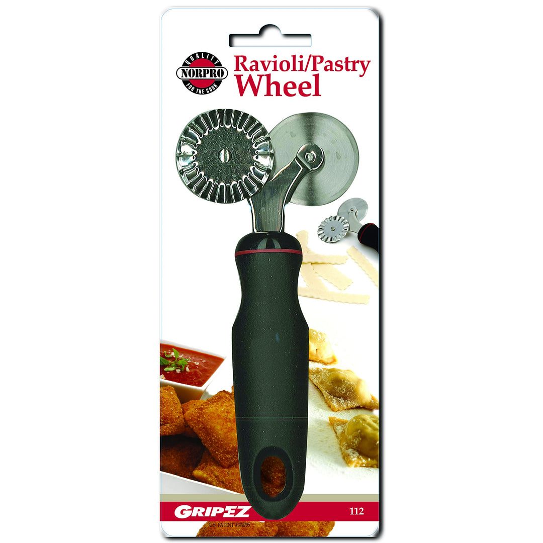 Norpro Grip-EZ Pastry/Ravioli Wheel, 7 x 3 x .75, Black