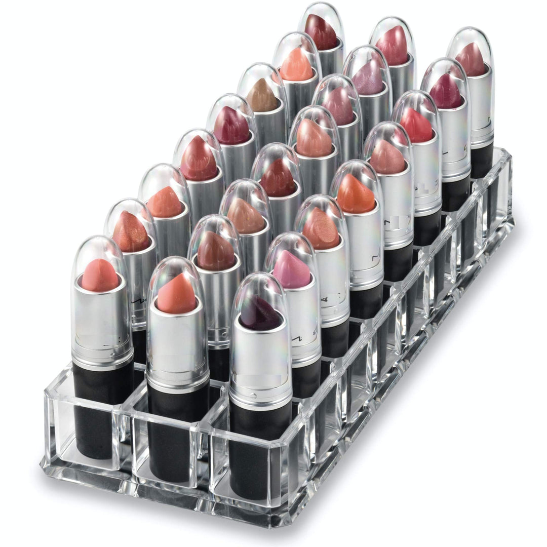 Clear Acrylic Lipstick Caps - Replaces Original Individual MAC Lipstick Caps - See Your Favorite Lipstick Color Easily - Choose From 4/12/24 Pack Options (12 Pack)