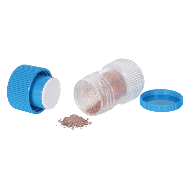 EZY DOSE Pill Crusher, Crushes Pills, Vitamins, Tablets, Storage Compartment, Removable Drinking Cup, Portable Design, Designed for Travel, Color May Vary, BPA Free