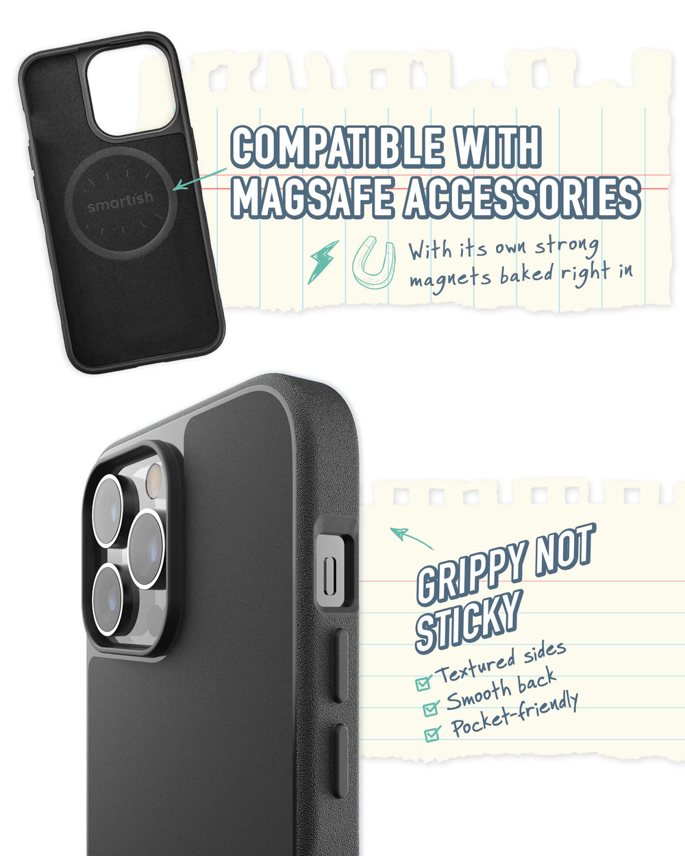 Smartish® iPhone 14 Pro Max Magnetic Case - Gripmunk Co