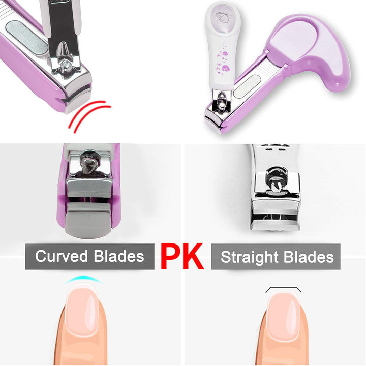 Baby Nail Clipper with Nail Catcher and Nail File (Violet)