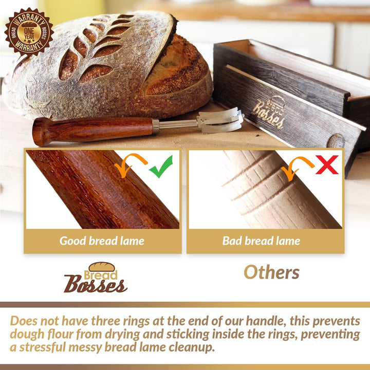 Bread Bakers Lame Slashing Tool -Dough Making Slasher Tools Baking Sourdough Bread Starter Jar Scoring Knife Razor Cutter Slashing Tool Accessories for Cutting Supplies -Great As A Gift