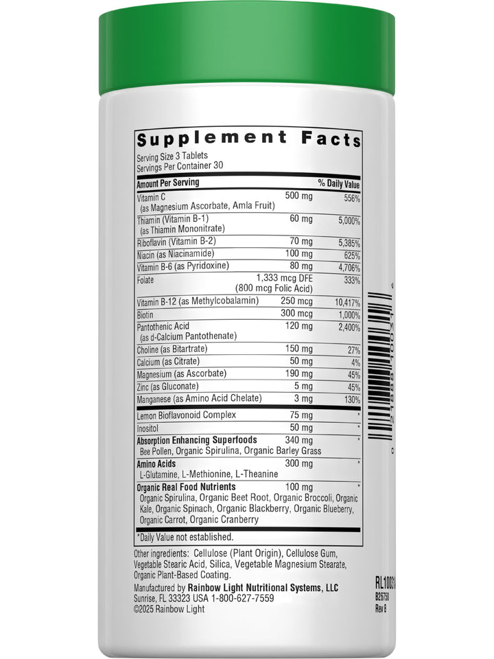 - Complete B-Complex, 90 Count, Food Based, Energy Support