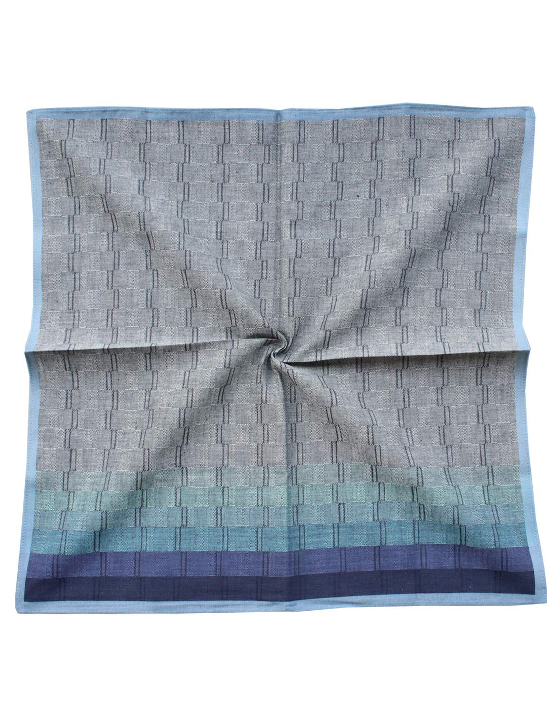 Mens Luxury 100% Cotton Handkerchiefs Plaid 3PCS