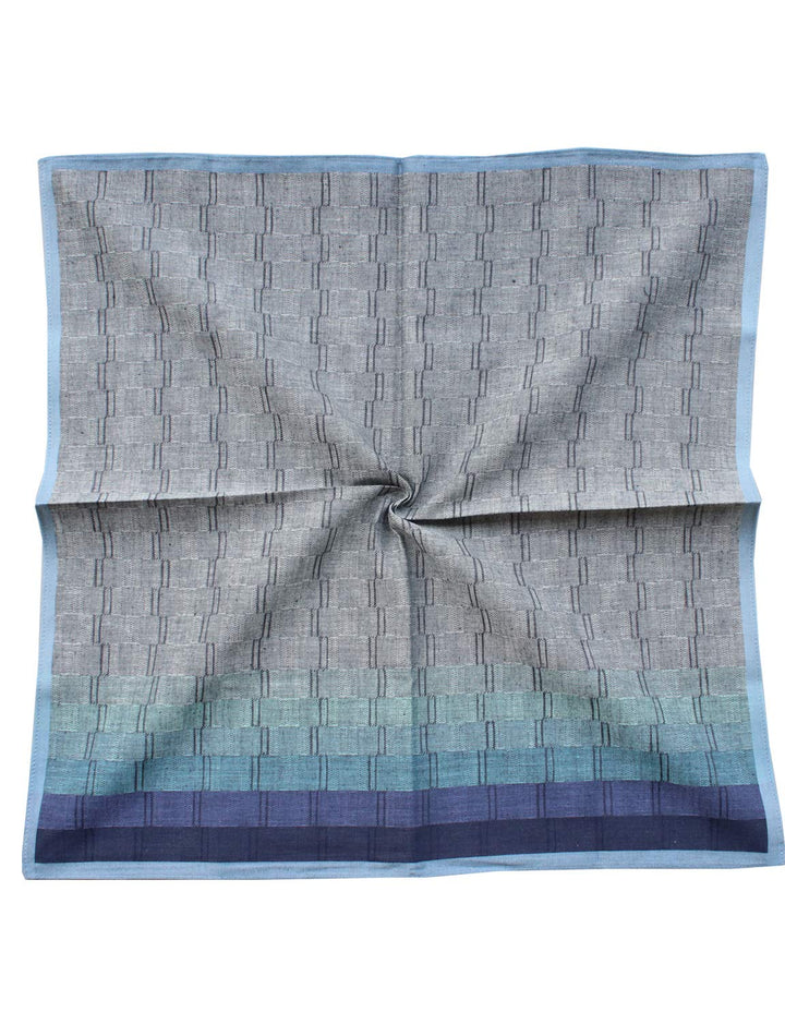 Mens Luxury 100% Cotton Handkerchiefs Plaid 3PCS