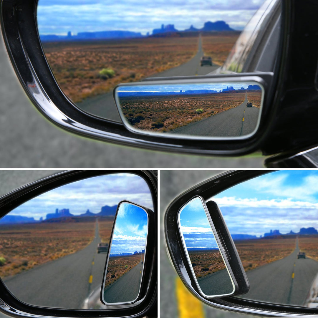 Blind Spot Mirror for Cars Car Side Mirror Blind Spot Auto Blind Spot Mirrors Wide Angle Mirror Convex Rear View Mirror Stick on Design Adjustable
