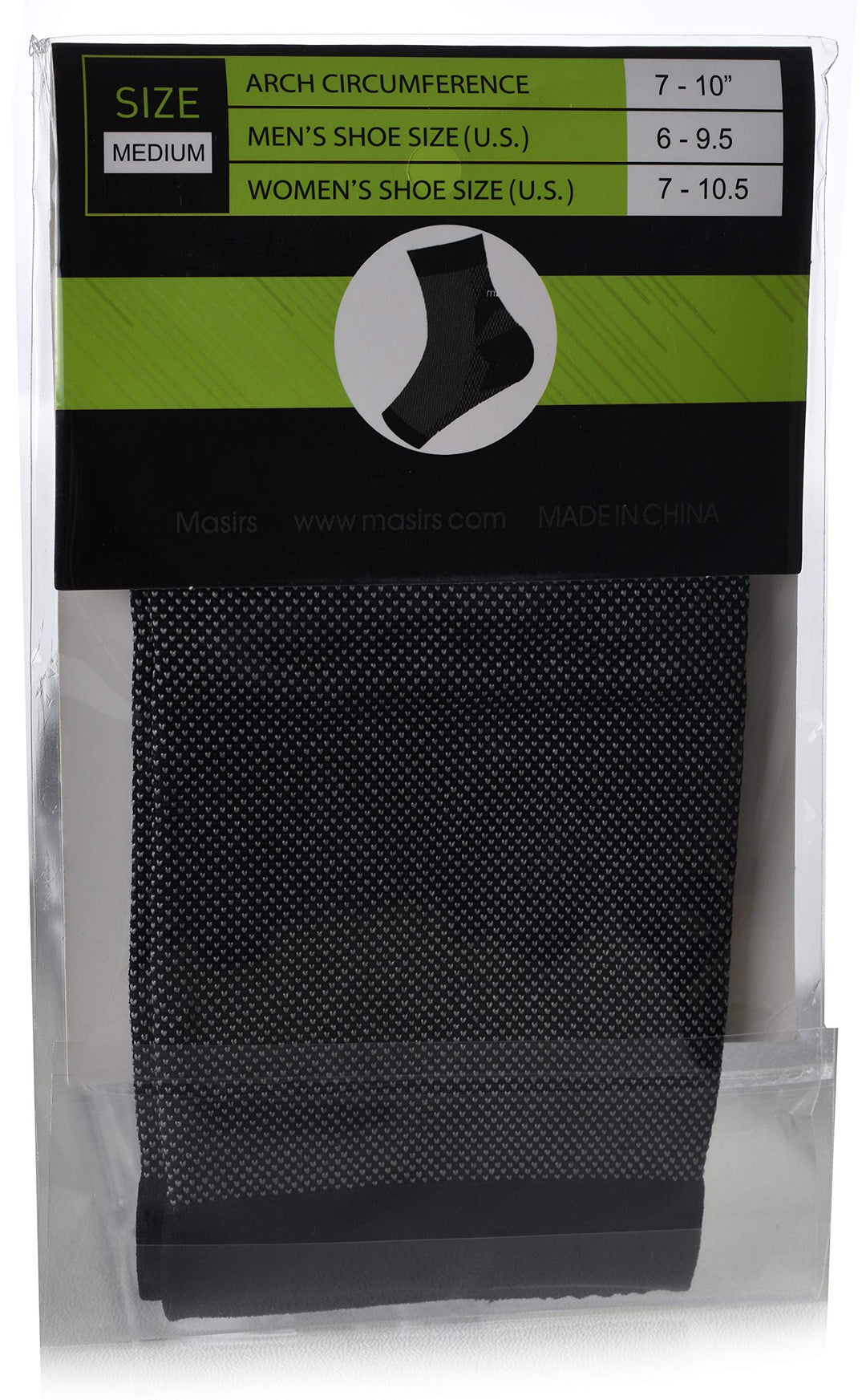 Masirs Ankle Compression Socks - A Toeless foot Sleeve, Splint for Women Neuropathy, Ankle Swelling Relief, Heel Pain.