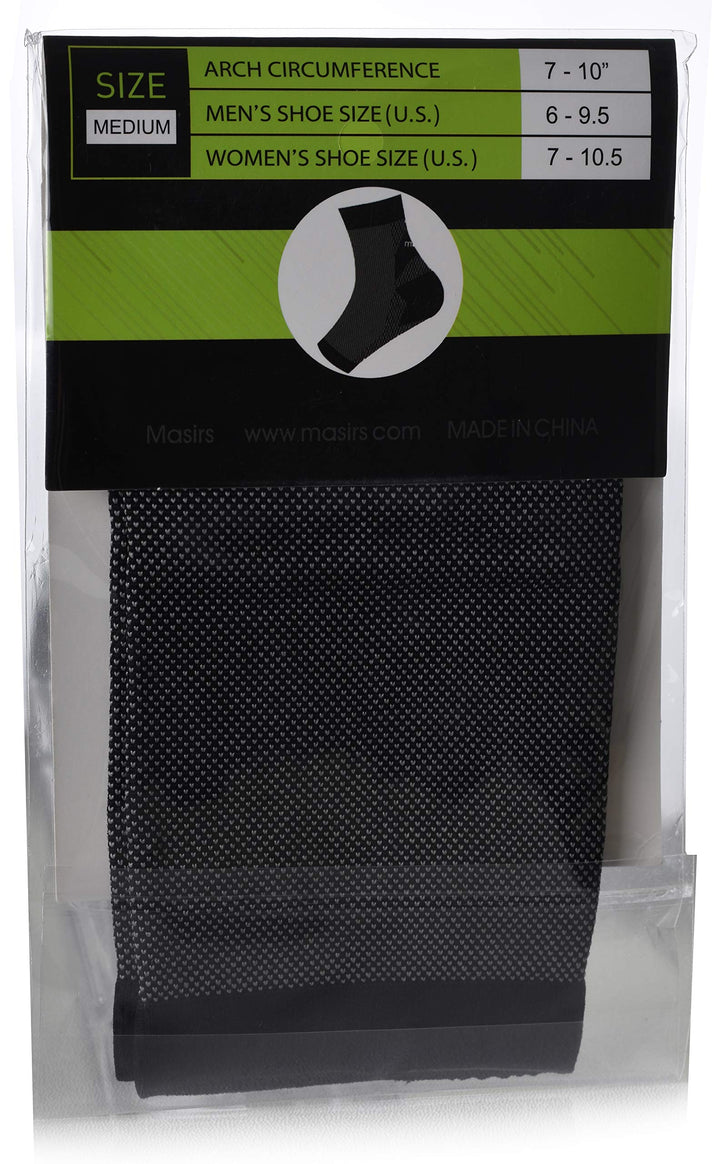 Masirs Ankle Compression Socks - A Toeless foot Sleeve, Splint for Women Neuropathy, Ankle Swelling Relief, Heel Pain.