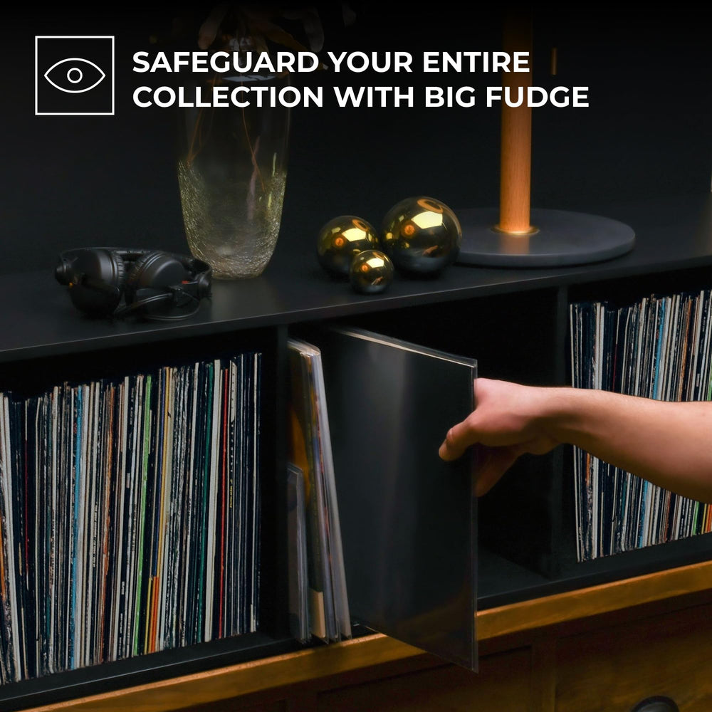 BIG FUDGE 50x Vinyl Record Outer Sleeves 12 LP | Durable & Wrinkle-Free | Crystal Clear & Made from High-Density Polypropylene | 3 mil Thick, 12.75” x 12.75” | Fits Most Gatefolds and Double LPs