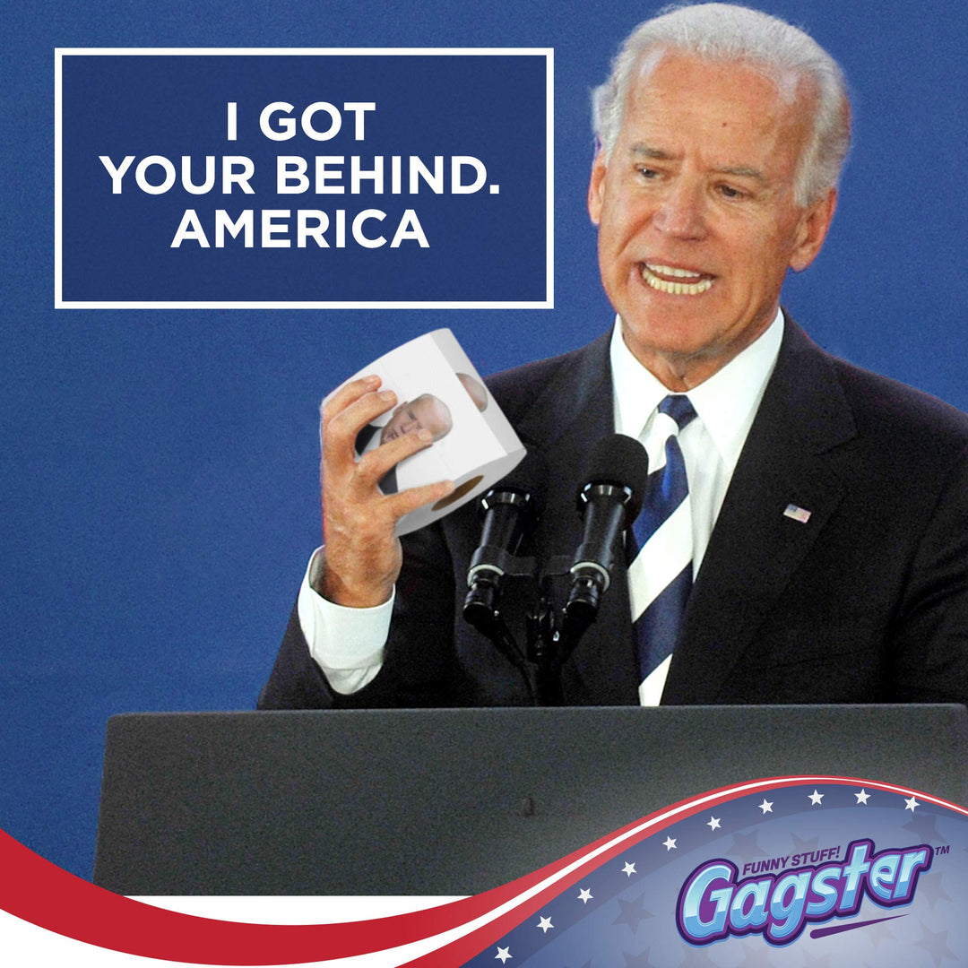 Joe Biden Funny Political Toilet Paper Roll by Gagster 
