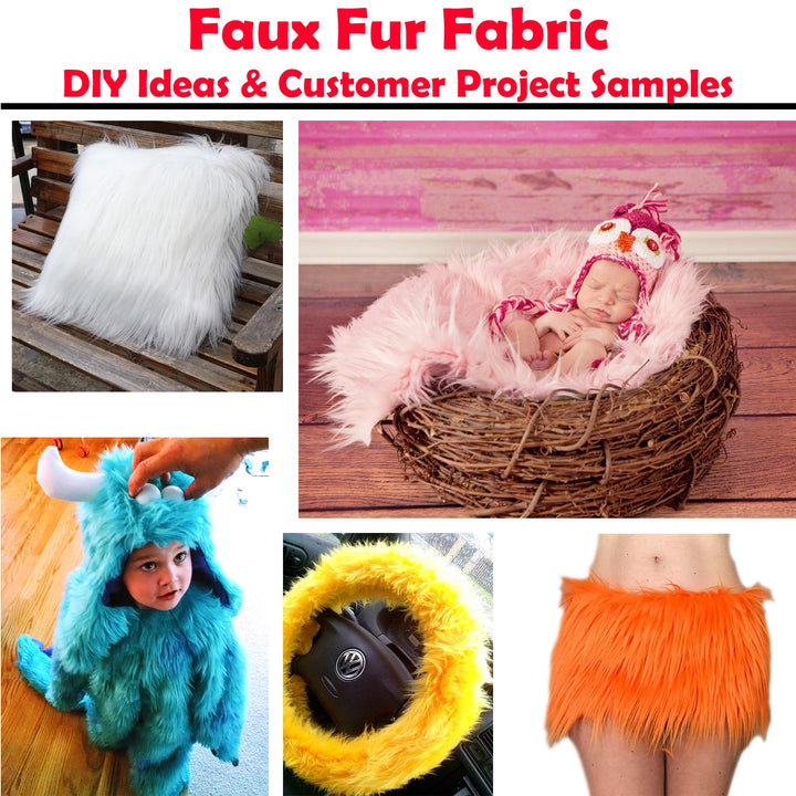 Barcelonetta | Faux Fur Scrap Pieces | 1 Lb Bag | Faux Fur Fabric Remnant | Gnome Beard, DIY Projects, Patches (Natural Colors)