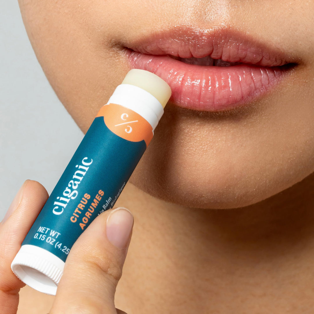 USDA Organic Lip Balm Set - 6 Flavors - 100% Natural Moisturizer for Cracked &amp; Dry Lips (Packaging May Vary)