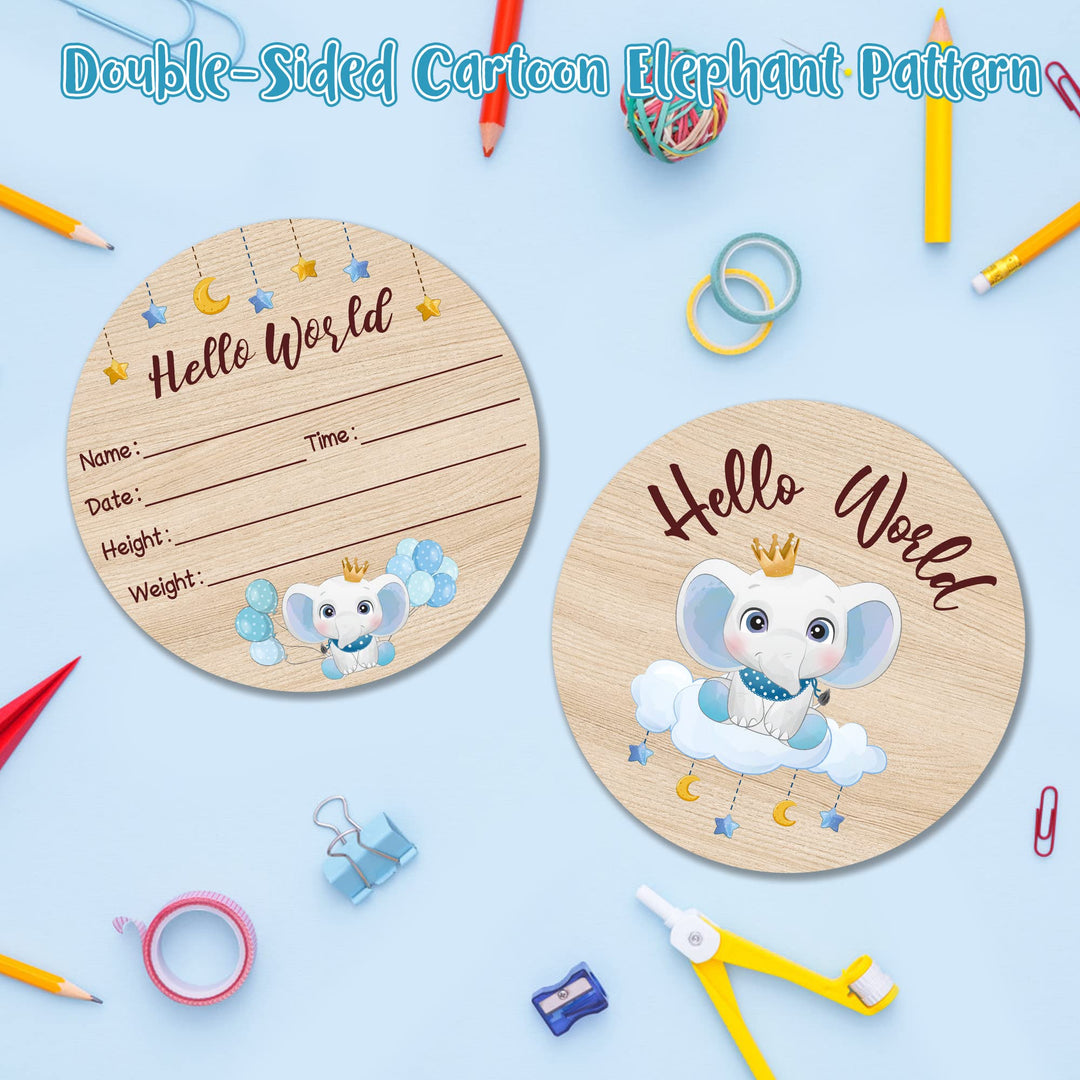 R HORSE Baby Birth Announcement Sign with Marker Pen Do