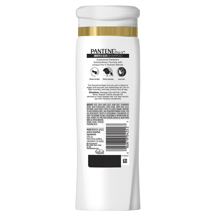 Pro-V Shampoo, Smooth &amp; Sleek with Argan Oil, 12.6 Ounce