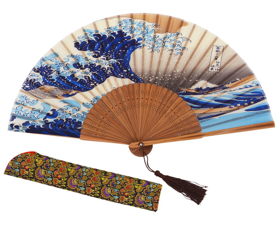Small Folding Hand Fan – Women Hand Held Fans, Retro Ba