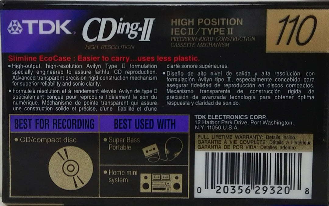CD POWER AUDIO CASSETTE 110 MINS