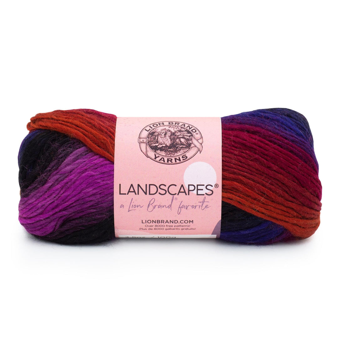 Landscapes Yarn, Multicolor Yarn for Knitting, Crocheting Yarn, 1-Pack, Volcano
