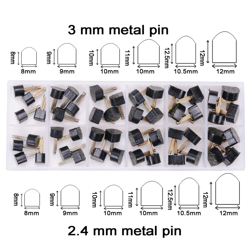 eMingo 24 Pairs High Heel Tips Shoes Replacement Tap Ca