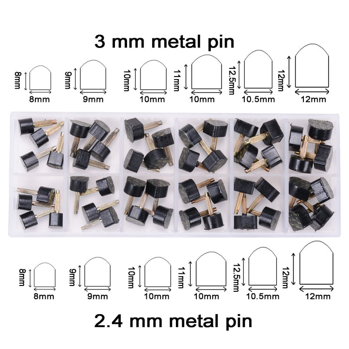 eMingo 24 Pairs High Heel Tips Shoes Replacement Tap Ca