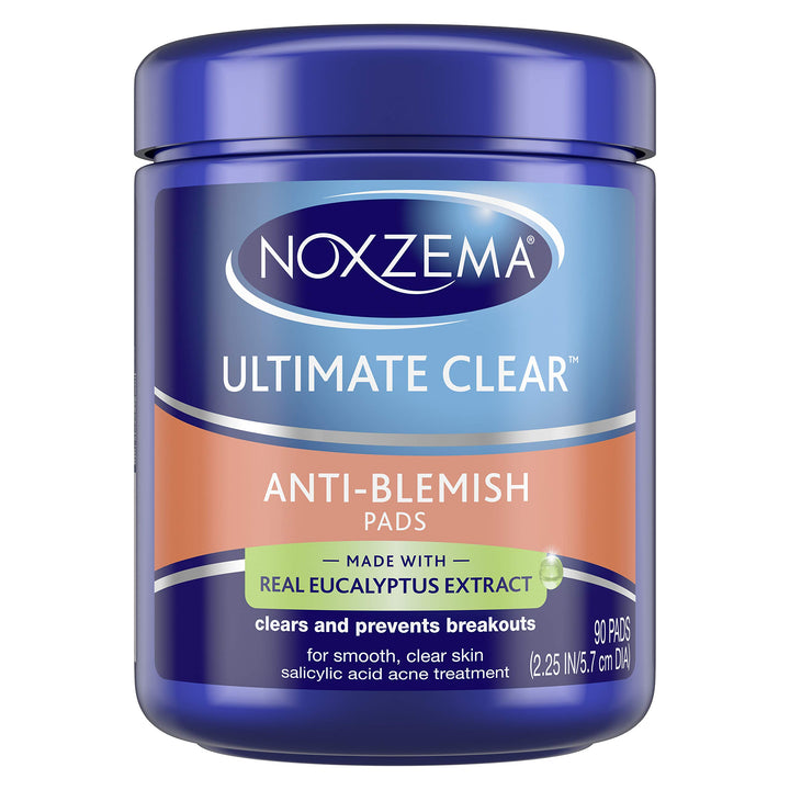 Ultimate Clear Face Pads Clears &amp; Prevents Acne Anti-Blemish Made with Over 60% Alcohol 90 Count
