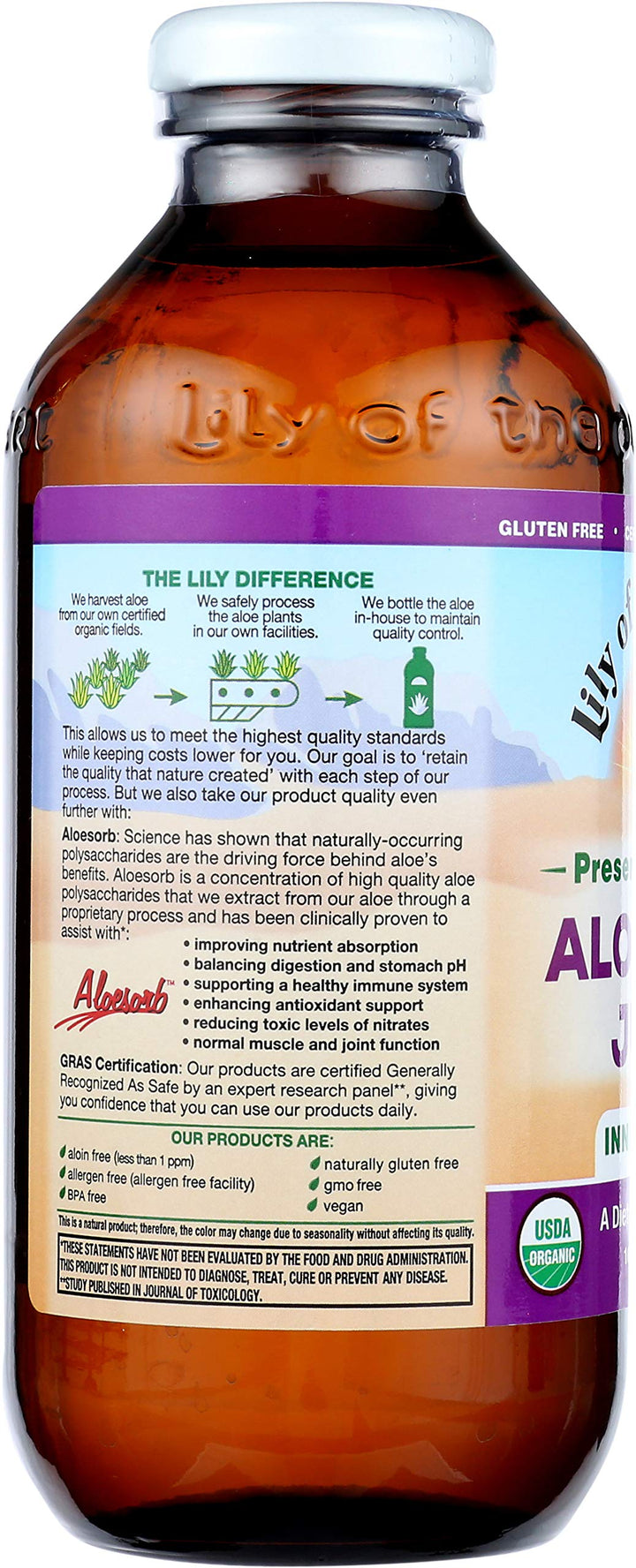 Lily Of The Desert Aloe Vera Juice, Preservative Free