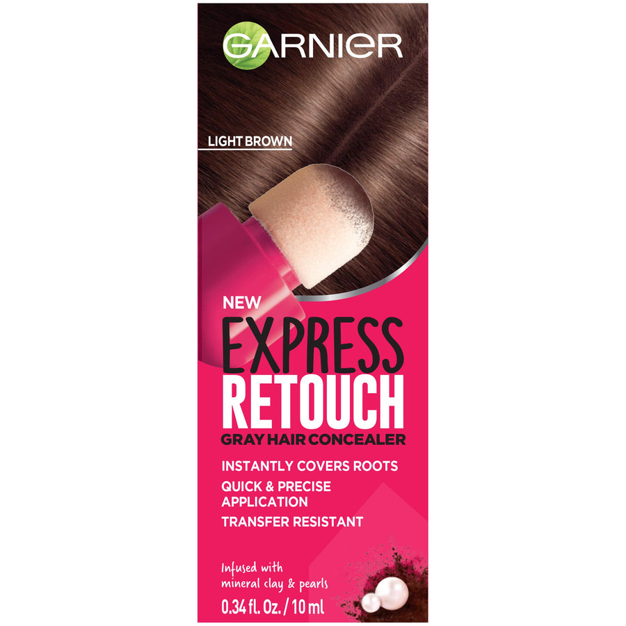 Hair Color Express Retouch Gray Hair Concealer, Instant Gray Coverage, Brown, 1 Count