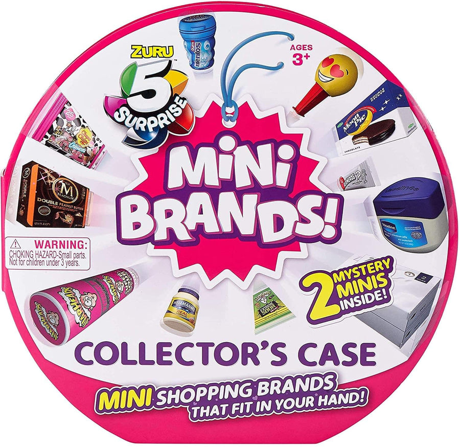 Mini Brands Collectors Case Series 1 by Zuru (Includes 2 Mini Toys) Red