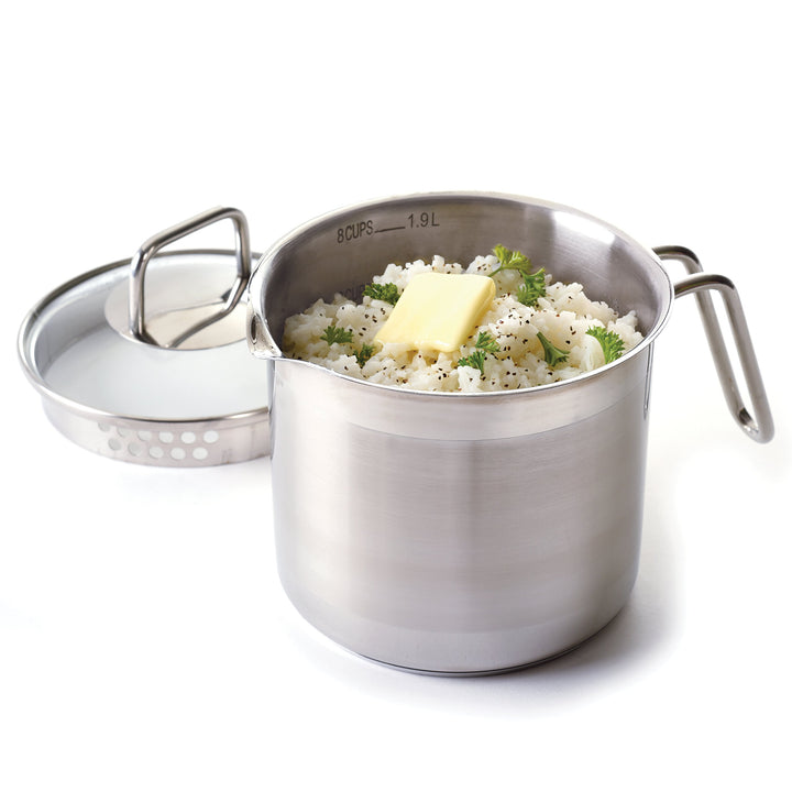Norpro 8 Cup Multi Pot with Straining Lid, 1.9 Liter, S