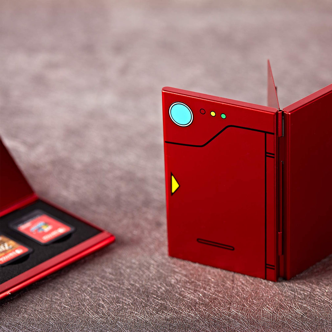 Switch Game Case Compatible with Nintendo Switch(OLED/Lite) Games Holder,Metal Switch Game Card Case with 6 game storage – Red