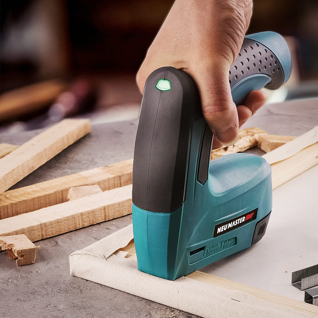 NEU MASTER Cordless Staple Gun, 2 in 1 Electric Brad Na