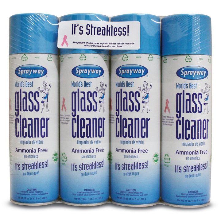 Sprayway Glass Cleaner 4 Pack 19 oz Cans (Pack Of 1)