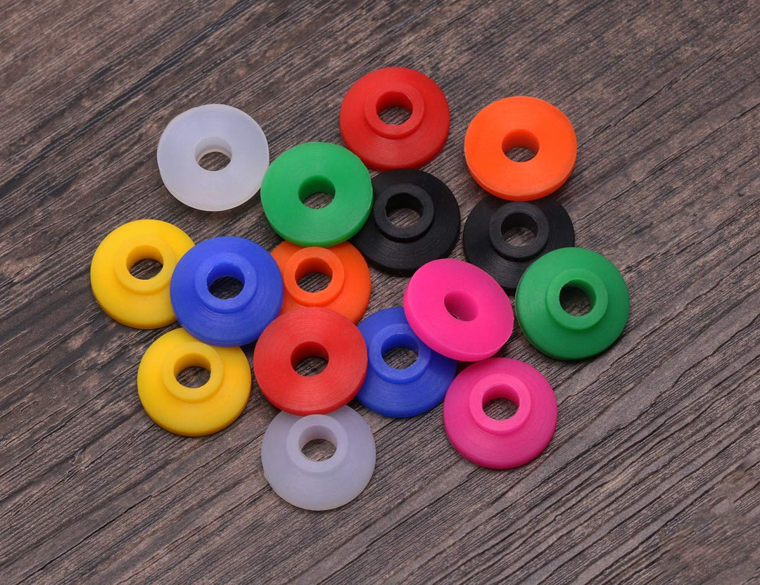 Mini Skater 8Pcs Multi Color Food Grade Silicone Straws