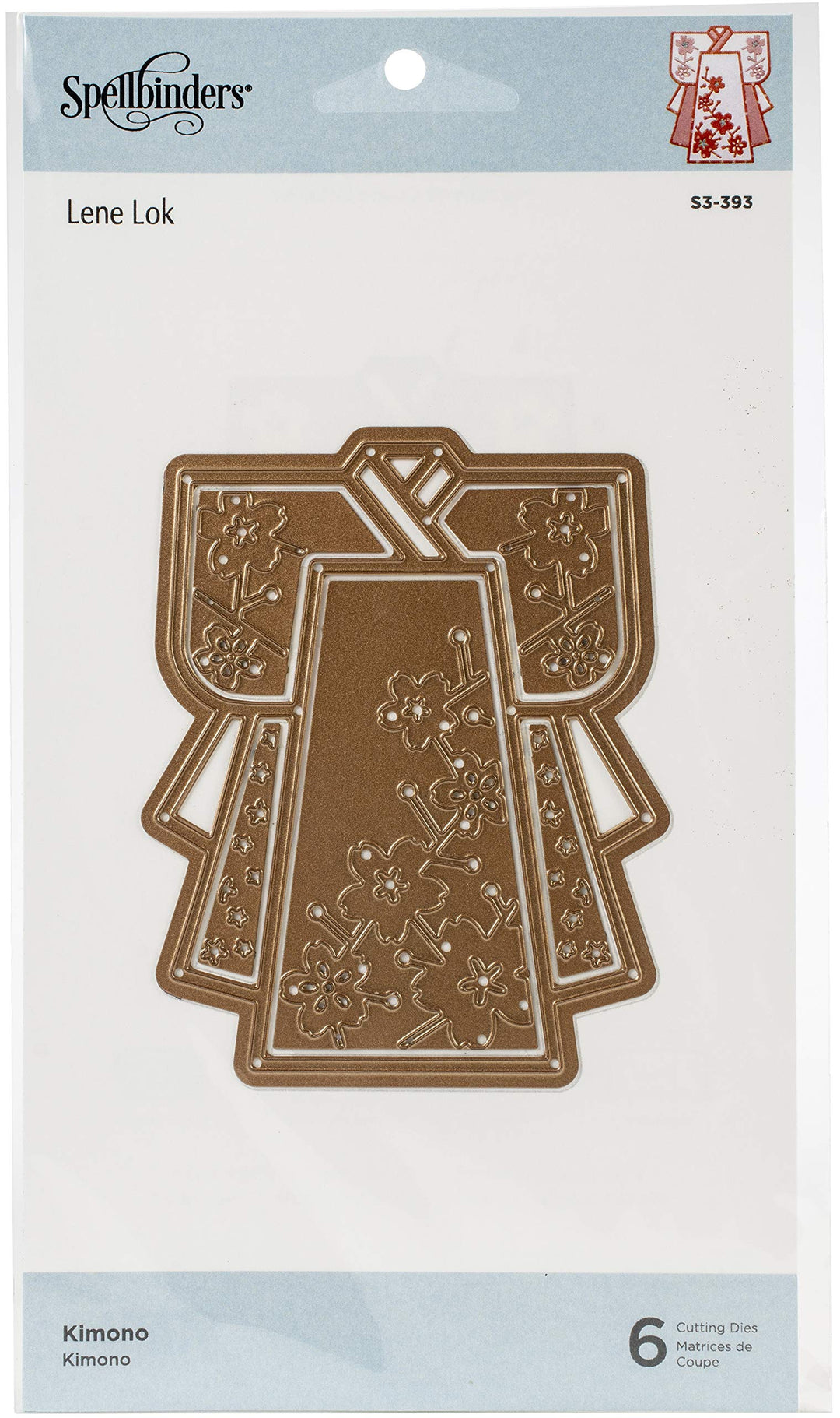 SPELLBINDERS PAPERCRAFTS, INC LENE LOK ETCHED DIES KIMONO, Metal