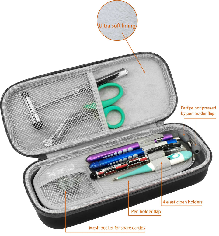 ButterFox Premium Stethoscope Case with Divider and ID 