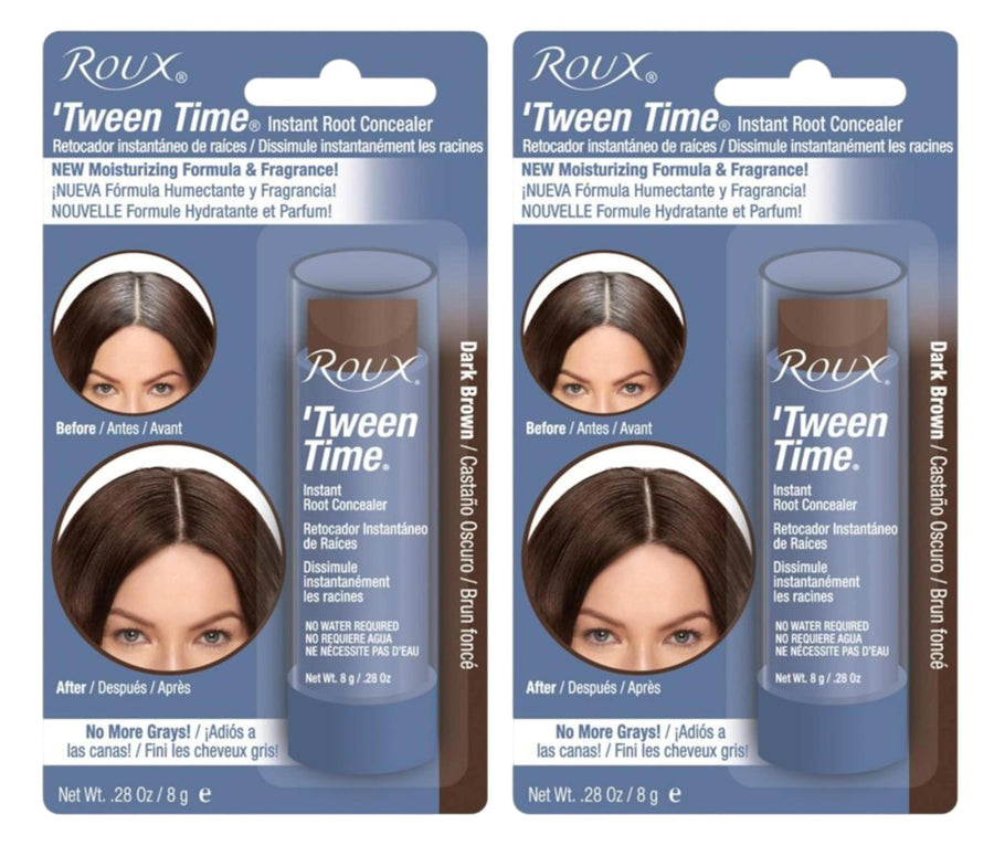 Temporary Haircolor Touch-Up Stick Dark Brown, 1 Ea (Pack Of 2)