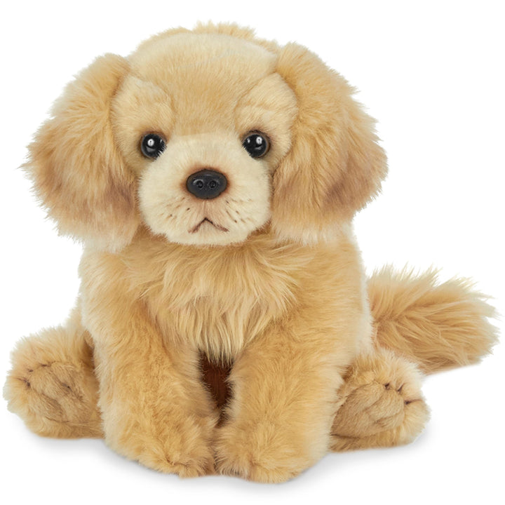 Bearington Goldie The Golden Retriever Stuffed Animal, 13 Inch Stuffed Puppy