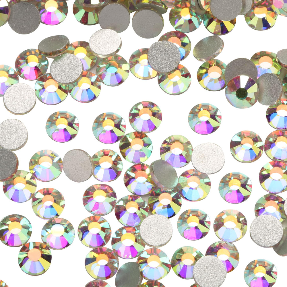 Jollin 288pcs Glue Fix Crystal Flatback Rhinestones Gla