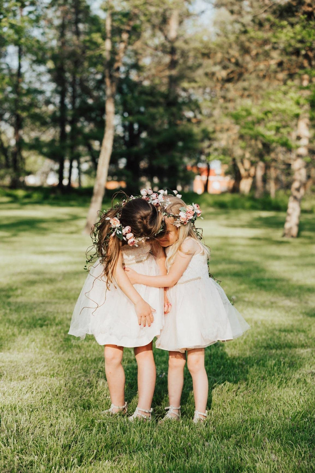 Adjustable Bridal Flower Garland Headband Flower Crown Hair Wreath Halo F-83 (A)