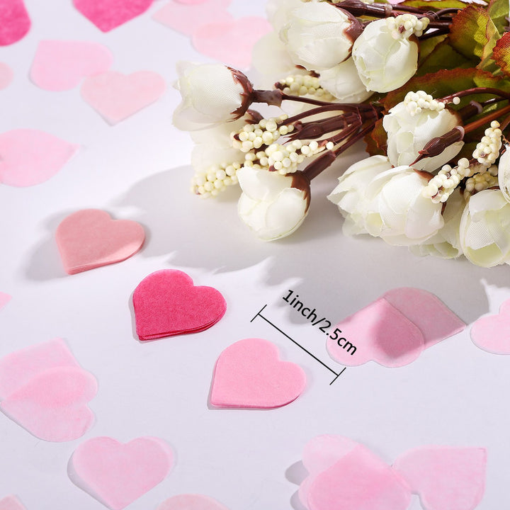 Valentine&#39;s Day 1 Inch Heart Paper Confetti Tissue Confetti 6000 Pieces confetti Party Table Decorations for Balloon, Wedding, Holiday, Birthday