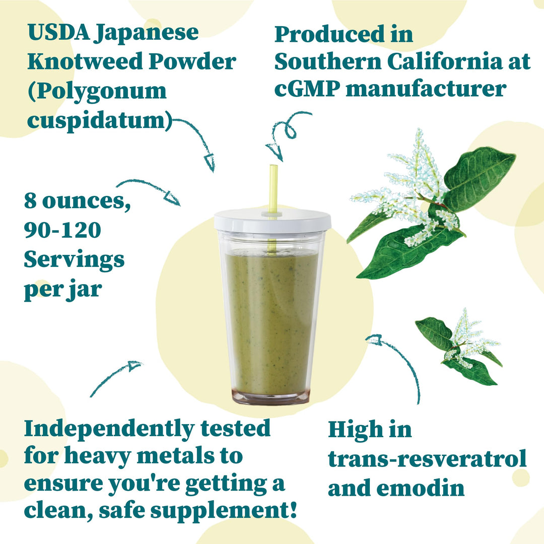 Japanese Knotweed Powder, 8 Ounce, Natural Trans-resver