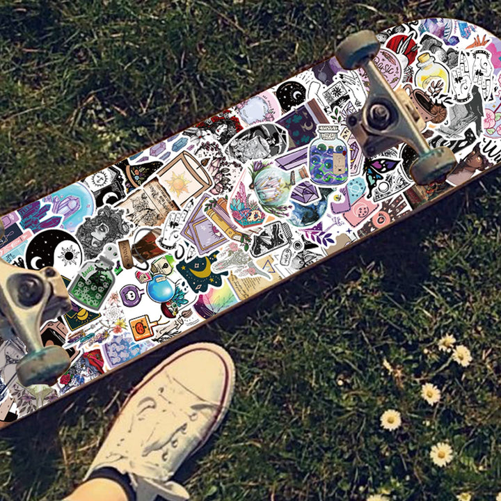 100PCS Apothecary Witchy Stickers Waterproof Vinyl Aesthetic Decal for Water Bottle Skateboard Luggage Stickers for Adults Kids Teens Party