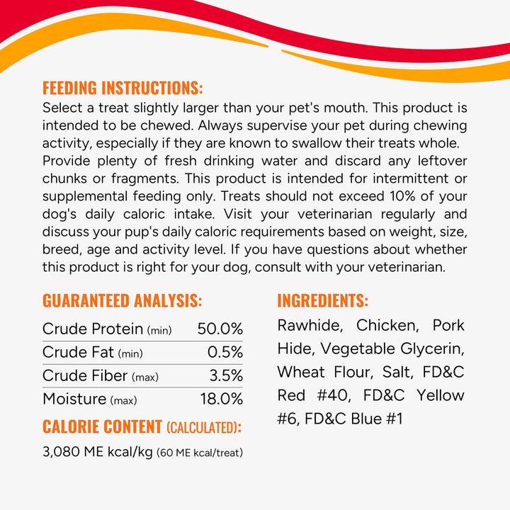 Good ‘n’ Fun Triple Flavor Ribs Chews for All Dogs, Treat Your Dog to Long-Lasting Chews Made with Beef Hide, Chicken and Pork Hide, 8.4 Ounces