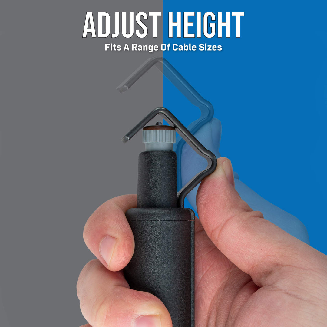 Jonard Tools CST-1900 Round Cable Stripper for Fast and Precise Jacket Removal, 3/16 to 1 1/8 Diameter, Cable Strip &amp; Ring Tool, Original version