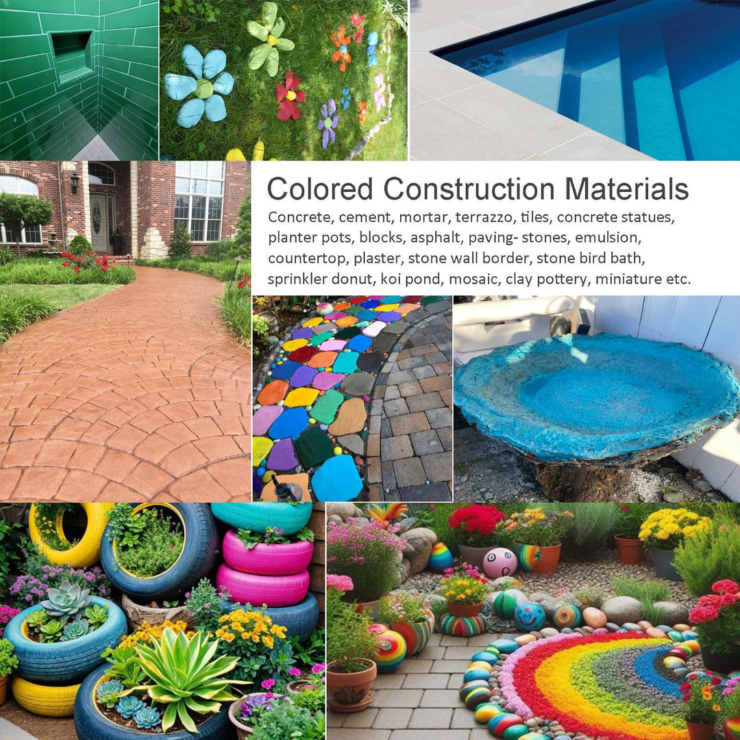 Iron oxide powder, concrete pigment- Black iron oxide pigment concrete color pigment concrete pigment powder for concrete coloring(Black,0.22lb)