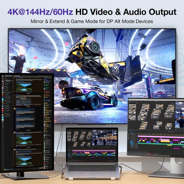 90 Degree USB C to USB C Cable, Right Angle 100W PD USB C 3.2 Cable 20Gbps Data Transfer, 4K Video Output with E-Marker for Thunderbolt 3/4